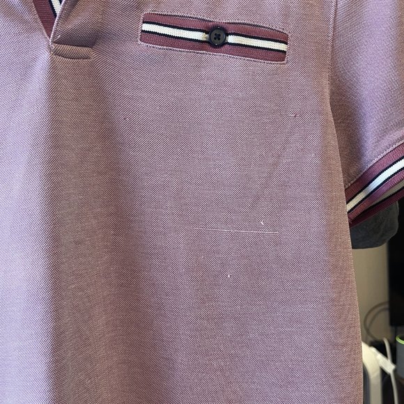 Ted Baker Collared Polo Shirt - Pink/Size 3 (Medium) - Picture 4 of 4